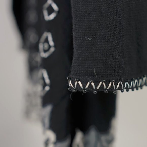 Escada Black Lace-Hem Sweater - Picture 3 of 6